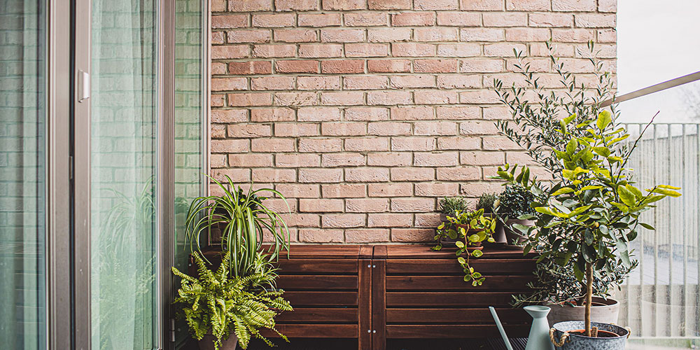 Modern apartment balcony